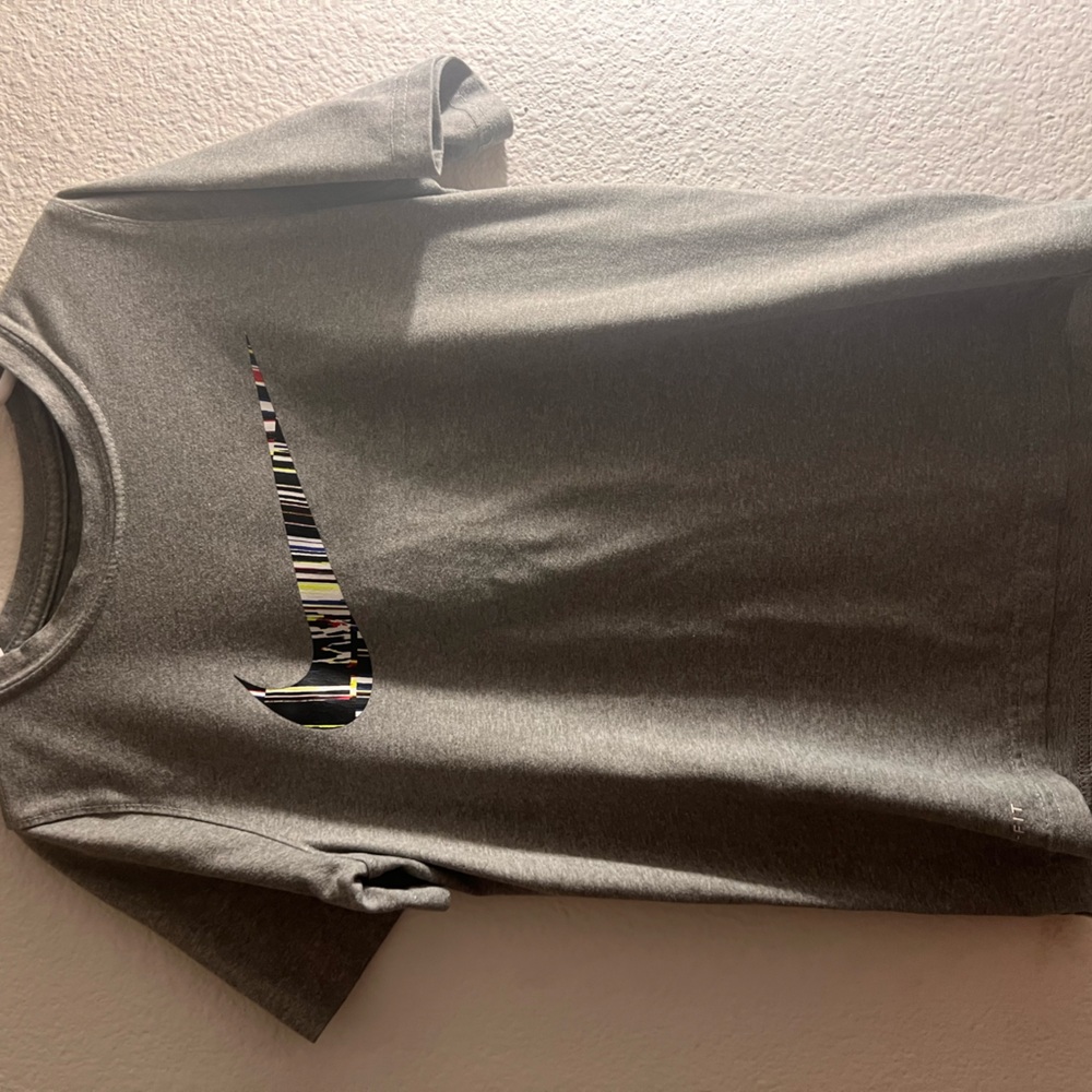 Boys Nike Dri-Fit Grey Shirt